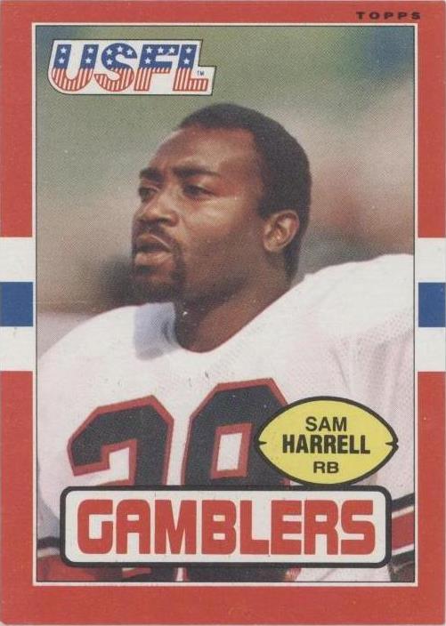 1985 Topps USFL Sam Harrell #43