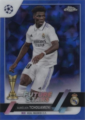 2022-23 Topps Chrome Sapphire Edition UEFA Club Competitions Aurelien Tchouameni #124