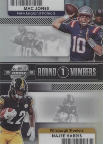 2021 Panini Contenders Optic Mac Jones Najee Harris #RN-MJO