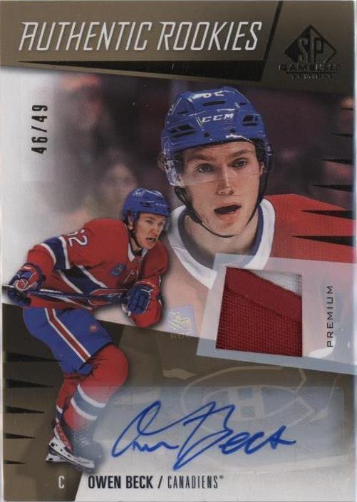 2023-24 Upper Deck SP Game Used - Owen Beck #213