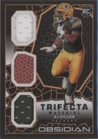 2020 Panini Obsidian A. J. Dillon #TM26