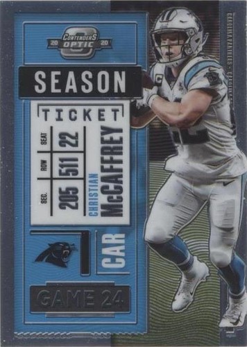 2020 Panini Contenders Optic Christian McCaffrey #10