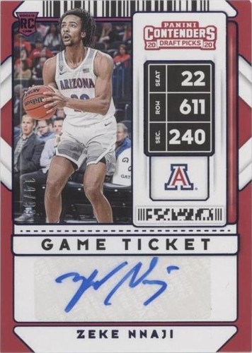 2020-21 Panini Contenders Draft Picks - Zeke Nnaji #84