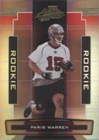 2005 Playoff Absolute Memorabilia Paris Warren #188