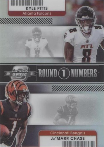 2021 Panini Contenders Optic Ja'Marr Chase Kyle Pitts #RN-KPI