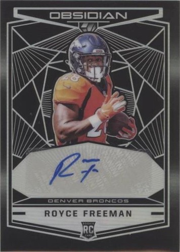 2018 Panini Obsidian Royce Freeman #RKA-RF