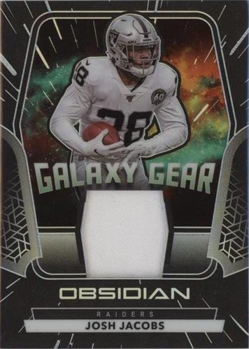 2024 PANINI OBSIDIAN #TSJJS JOSH JACOBS TRIFECTA SWATCHES-GOLD PSA