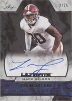 2019 Leaf Ultimate Mack Wilson #URS-MW2