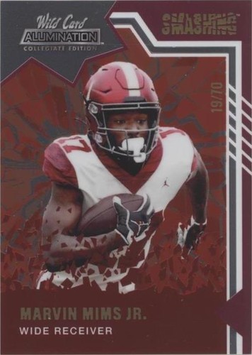 2021 Wild Card Alumination NIL Collegiate Edition Marvin Mims #ANSM-19