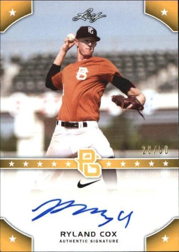 2015 Leaf Perfect Game National Showcase - Ryland Cox #PG-RC1