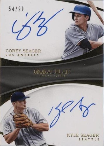 2017 Panini Immaculate Collection - Corey Seager Kyle Seager #DA-SS