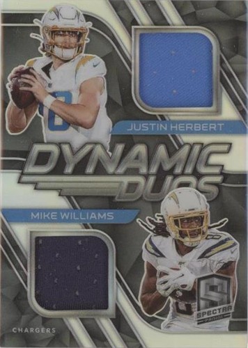 2020 Panini Spectra Justin Herbert Mike Williams #6
