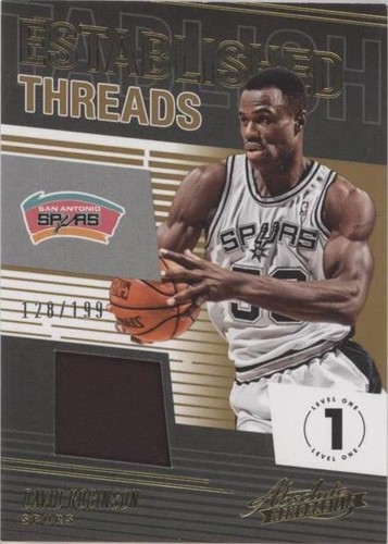 2018-19 Panini Absolute Memorabilia - David Robinson #ET-DRB