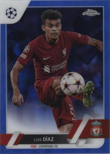 2022-23 Topps Chrome Sapphire Edition UEFA Club Competitions Luis Diaz #199