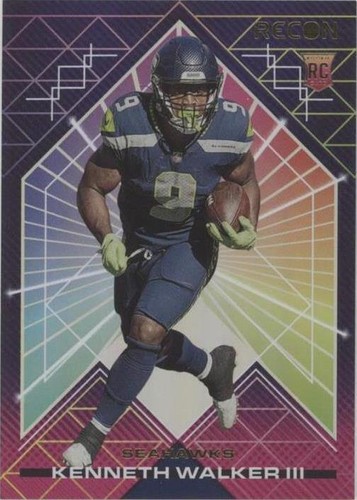 Seattle Seahawks Lithograph print of Kenneth Walker III 2022 11 x