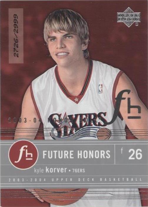 Rollo de honor de cubierta superior 2003-04 - Kyle Korver #104