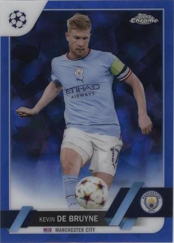 2022-23 Topps Chrome Sapphire Edition UEFA Club Competitions Kevin de Bruyne #33