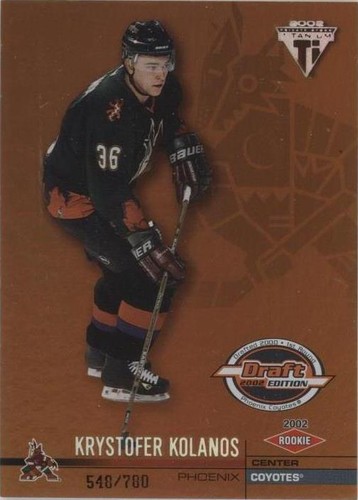 2001-02 Pacific Private Stock Titanium Draft Edition - Krys Kolanos #160