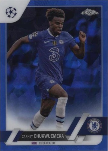 2022-23 Topps Chrome Sapphire Edition UEFA Club Competitions Carney Chukwuemeka #91