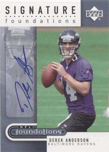 2005 Upper Deck NFL Foundations Derek Anderson #SF-DA