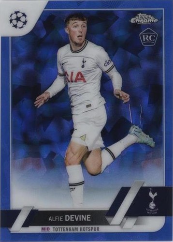 2022-23 Topps Chrome Sapphire Edition UEFA Club Competitions Alfie Devine #129