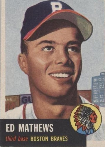 1953 Topps - Eddie Mathews #37