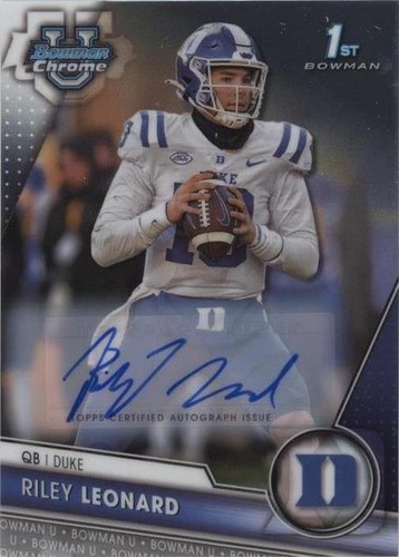 2023 Bowman University Chrome Riley Leonard #6