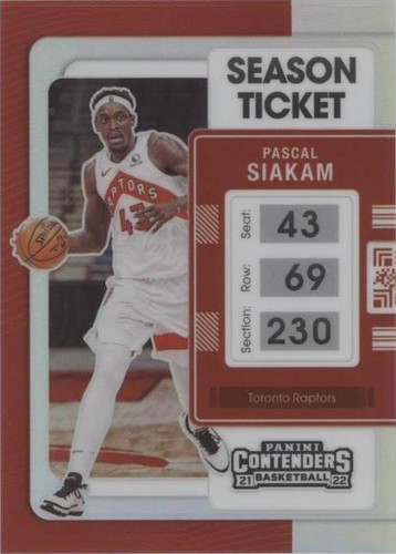 2021-22 Panini Contenders - Pascal Siakam #31