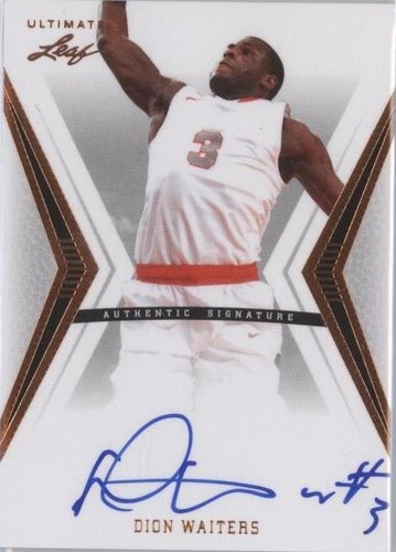 2012 Leaf Ultimate - Dion Waiters #BA-DW2