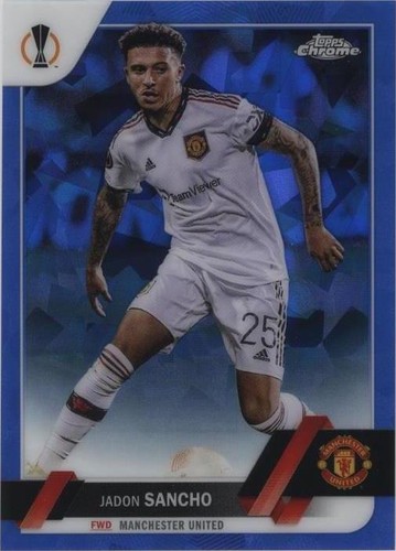 2022-23 Topps Chrome Sapphire Edition UEFA Club Competitions Jadon Sancho #186