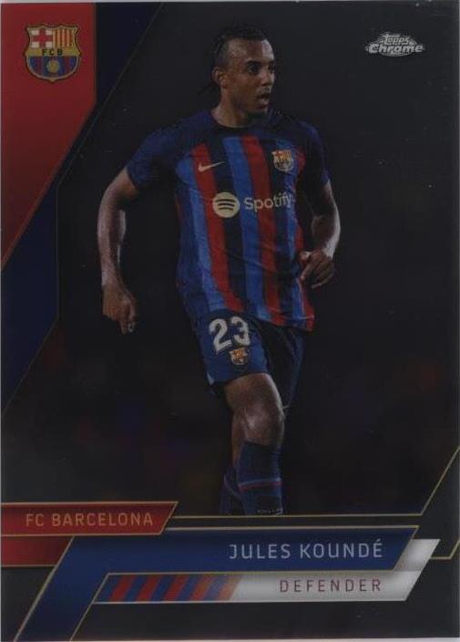 2022-23 Topps Chrome FC Barcelona Jules Kounde #62