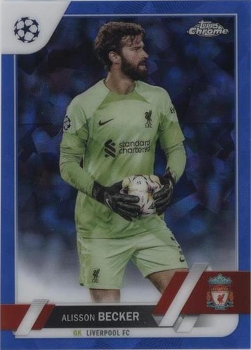 2022-23 Topps Chrome Sapphire Edition UEFA Club Competitions Alisson Becker #74