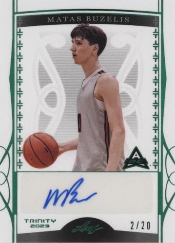 2022-23 Leaf Trinity - Matas Buzelis #BA-MB1