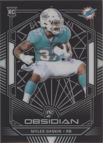 2019 Panini Obsidian Myles Gaskin #186
