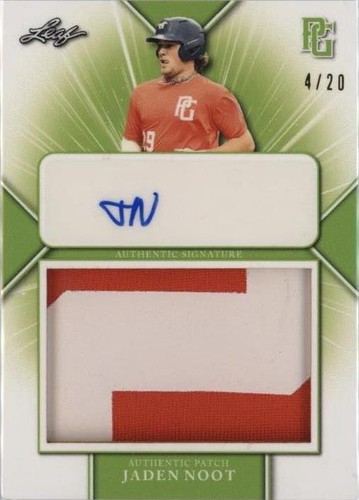 2021 Leaf Perfect Game National Showcase - Jaden Noot #PA-JN1