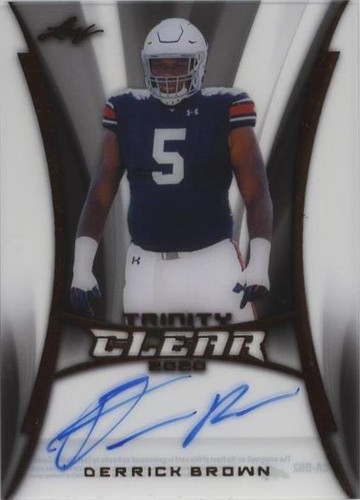2020 Leaf Trinity Derrick Brown #CA-DB2