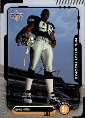 1998 Upper Deck Football Card #7 Greg Ellis Rookie. rookie card picture