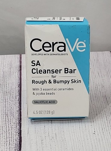 CERAVE SA SALICYLIC ACID CLEANSER BAR FOR ROUGH & BUMPY SKIN - 4.5 OZ/128 G