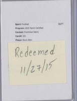 2015 Panini Certified Buck Allen #201