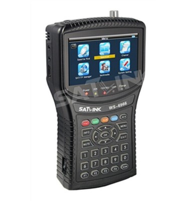 SATLINK WS-6966 DVB-S/S2 HD Spectrum analyzer Satellite Meter Finder QPSK 8PSK