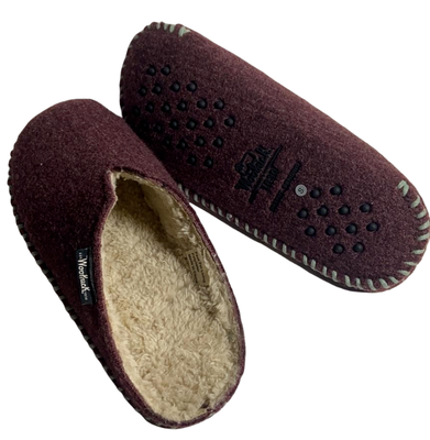 Woolrich women's fleece mill scuff slipper sale