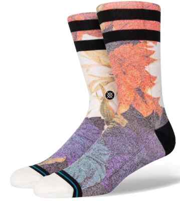 Stance Casual Mirth Crew Socks Off White Men's Size 9-13 L NWT