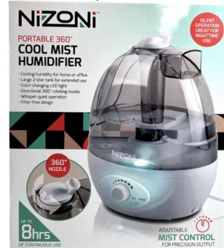 Nizoni Portable 360 Degree Cool Mist Humidifier - NEW Nizoni Portable 360 Degree Cool Mist Humidifier - NEW