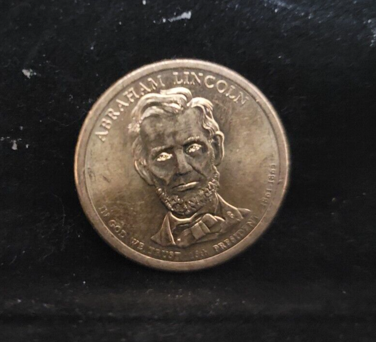 2010 D Abraham Lincoln Pres. $ Error, Edge Lettering Upside