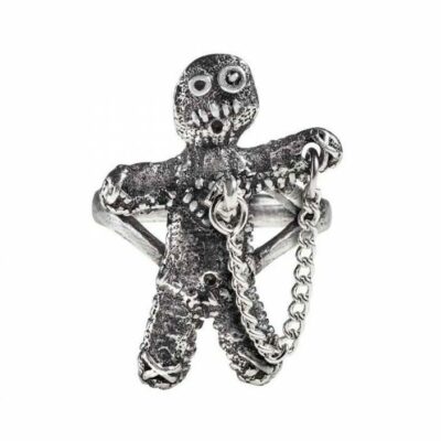 Alchemy Gothic Voodoo Doll Unisex Pewter Ring   Ships in 2-4 Weeks   Gothic