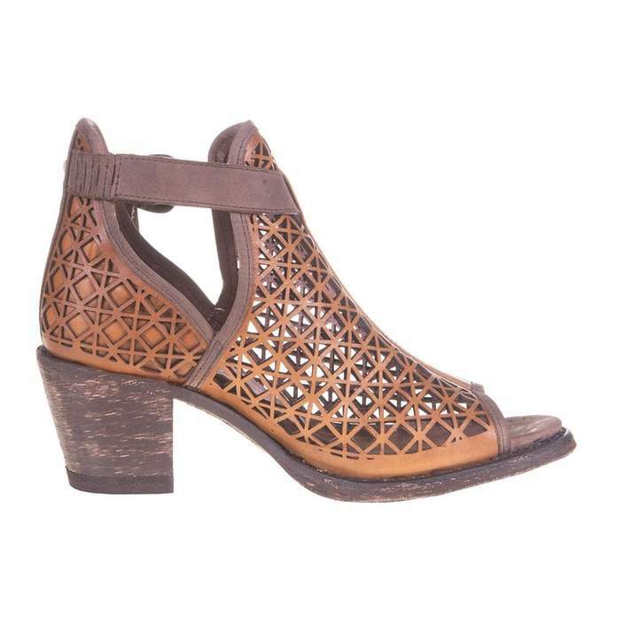 Pre-owned Miss Miss Miss Macie "heavens To Betsy" Brown Leather Ankle Bootanderson Beanboho Style