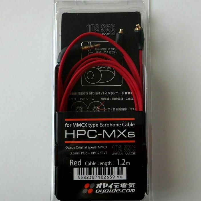 SHURE SE846 + オヤイデ電気 HPC-MXs 1.2m OYAIDE HPC-MXs Red