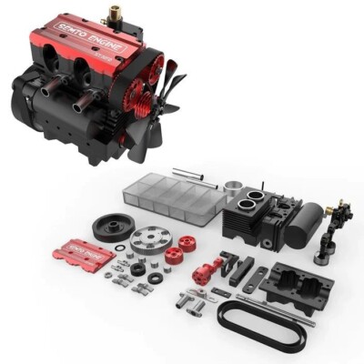 Toyan OTTO Motor FS-L200AC DIY 4 Stroke 2 Cylinder RC Nitro Engine Kit