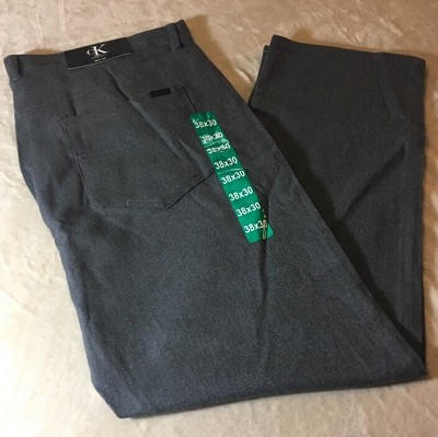 对于出售 Calvin Klein Men's 38 X 30 Life Style Slim Fit Casual Pants Stretch NWTs