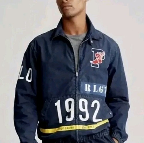 RARE POLO P Wing Ralph Lauren 1992 RL 67 Indigo Zip Up RARE POLO P Wing Ralph Lauren 1992 RL 67 Indigo Zip Up